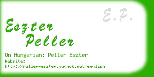 eszter peller business card